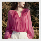 Women’s fashionable off-shoulder sleeveless blouse with mock two-piece design