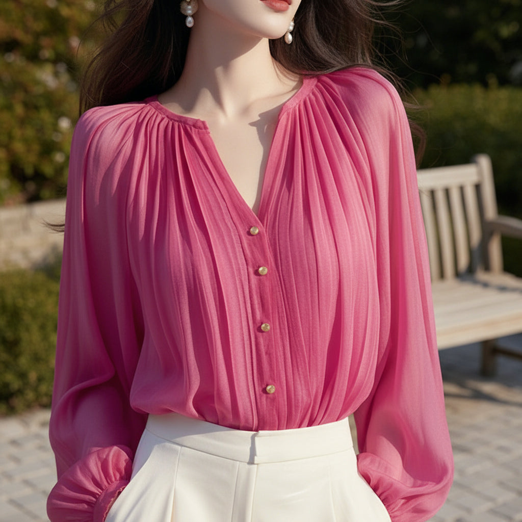 Women’s fashionable off-shoulder sleeveless blouse with mock two-piece design