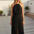 Women’s halter chiffon maxi dressc