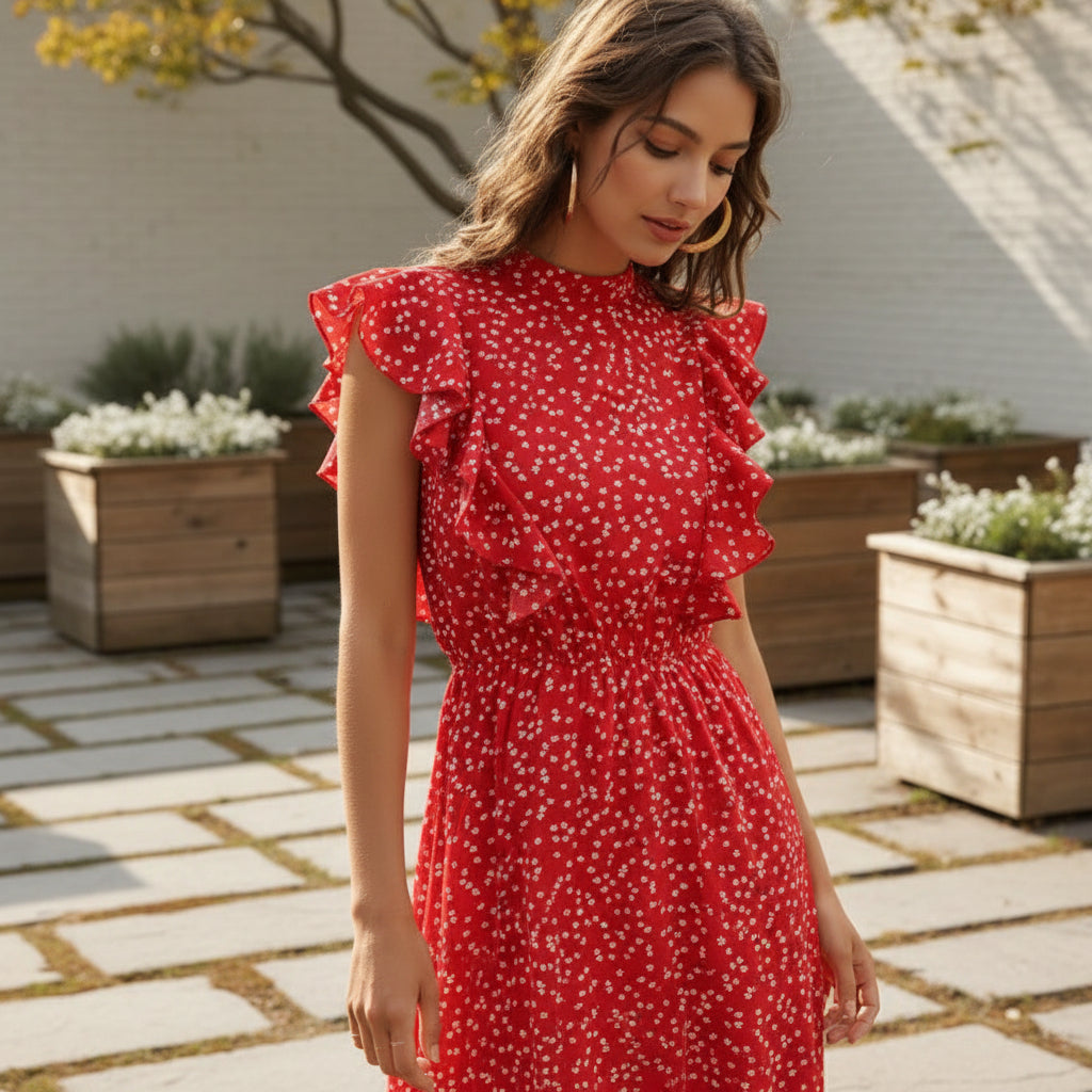 Women’s summer chiffon maxi dress